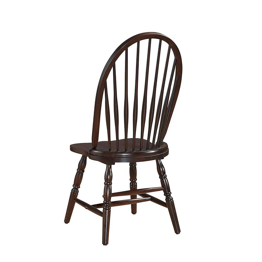Alt View 2. Carolina Chair & Table - Windsor Dining Chair - Espresso - Brown.