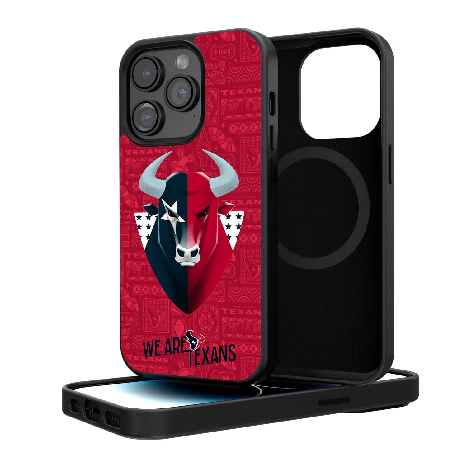 Keyscaper - NFL - Houston Texans - iPhone Magnetic Bump Case - 15 Pro - Black price history on PriceWatchPro