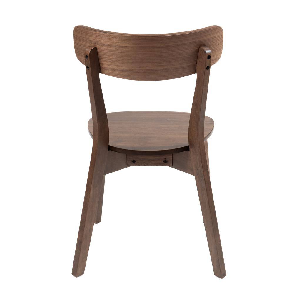 Alt View 3. New Classic Furniture - Gabby Chair-Walnut - Brown.