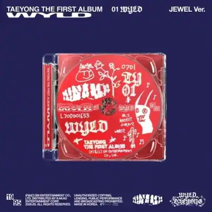 TAEYONG THE FIRST ALBUM
01 WILD
JEWEL Ver.
AgMe
0701
TAEYONG THE FIRST ALBUM
TAEYONG THE FIRST ALBUM
01
L700001653
M,7
SA
AMLD
sRe
HD
STAR
TAEYONG THE FIRST ALBUM
01
SM ENTERTAINMENT Co., Ltd.
1k 85 (PMC)
SM ENTERTAINMENT Co.
UNAUTHORIZED COPYING, LENDING, PUBLIC PERFORMANCE AND BROADCASTING PROHIBITED
2026.06
ALL RIGHTS RESERVED.
MADE IN KOREA.