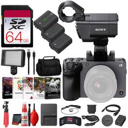 Sony - FX30 Digital Cinema Camera with XLR Handle Unit + 64GB SF-G Tough Card + More