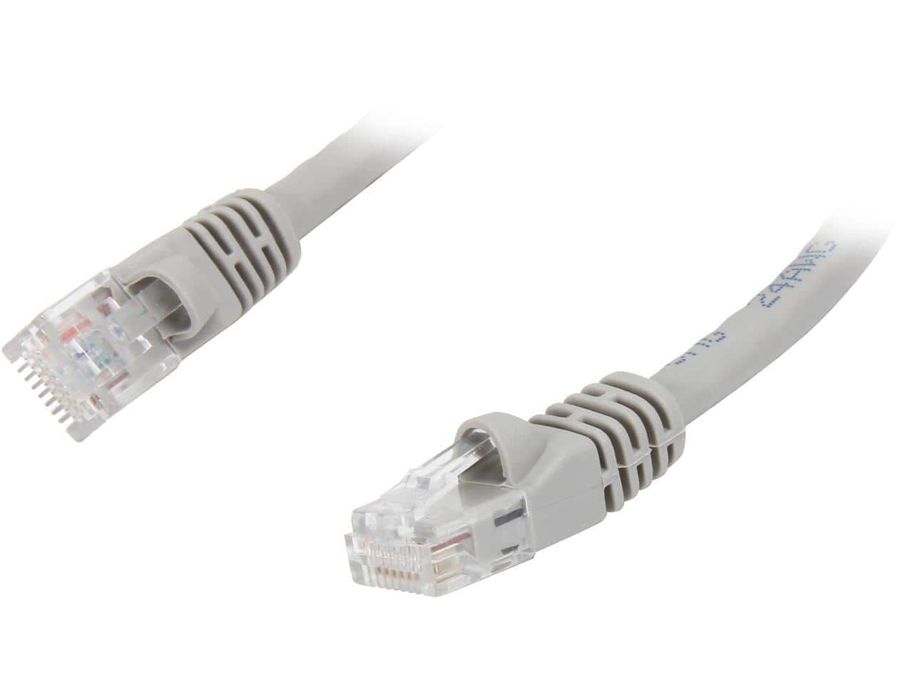 Nippon Labs - CAT6MB-14GY 14 ft. CAT 6 UTP Injection Molded Boot Patch Ethernet Cable, Gray
