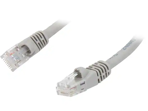 Front. Nippon Labs - Nippon Labs CAT6MB-14GY 14 ft. CAT 6 UTP Injection Molded Boot Patch Ethernet Cable, Gray.