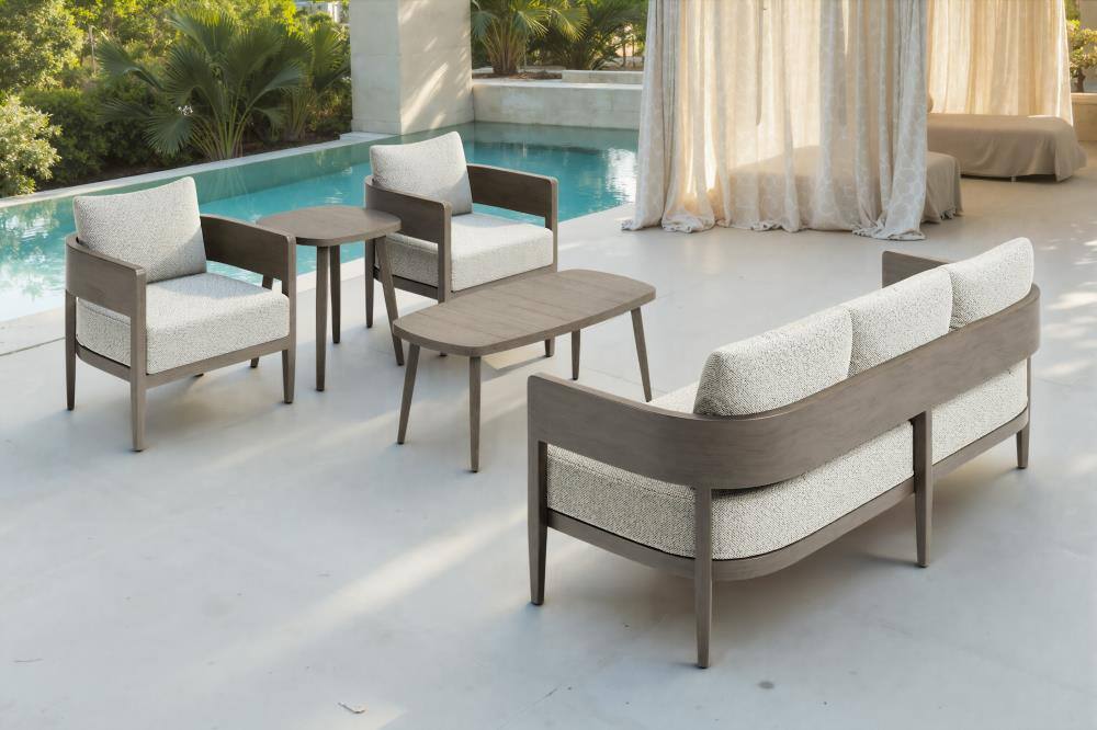 Angle. Hivvago - Foret Coffee Table Brown - Brown.