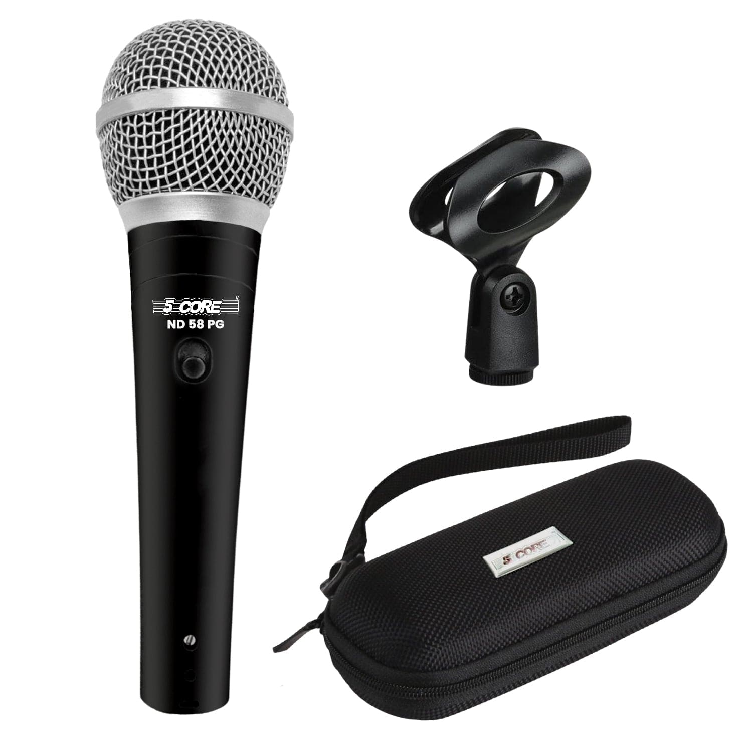 5 CORE - Microphone Professional Dynamic Mic for Karaoke Singing XLR Wired Micrófono for Stage Studio