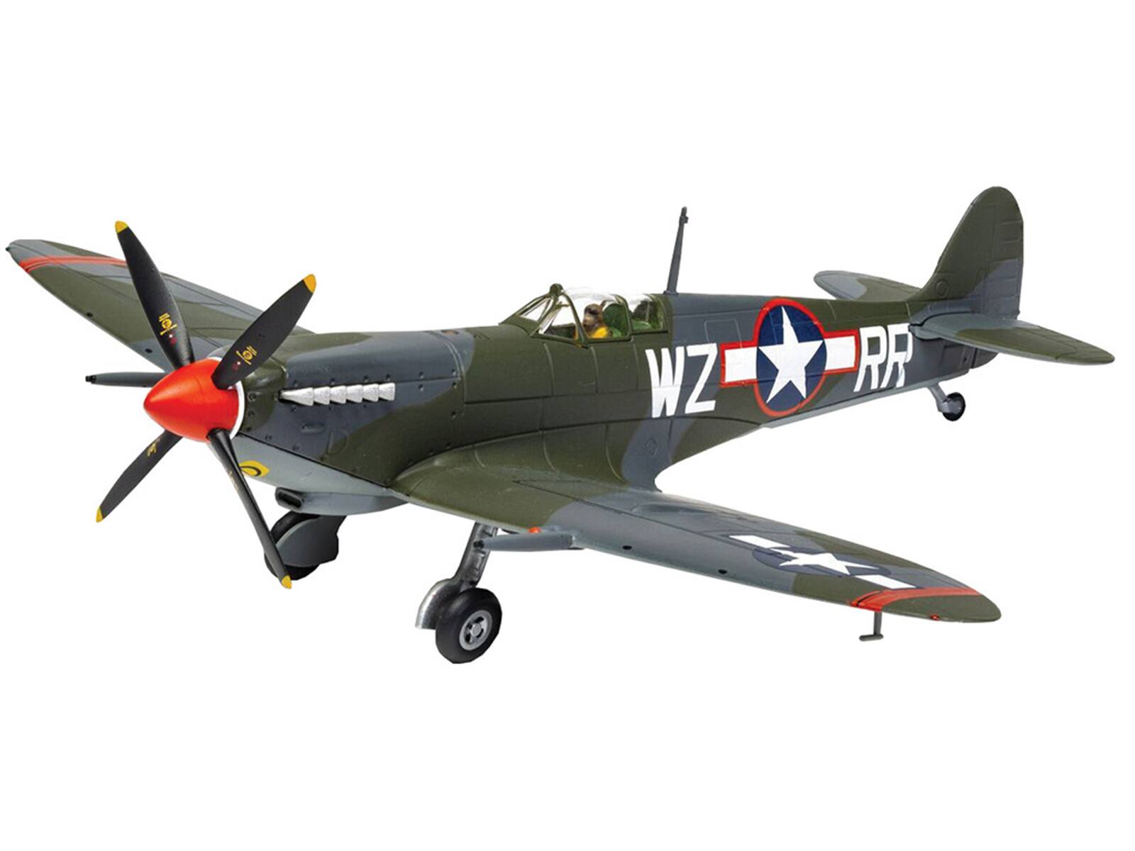 Alt View 3. Corgi - Supermarine Spitfire MkIXC Fighter Aircraft US Army Air Forces "The Aviation Archive" Series 1/72 Diecast Model by Corgi.