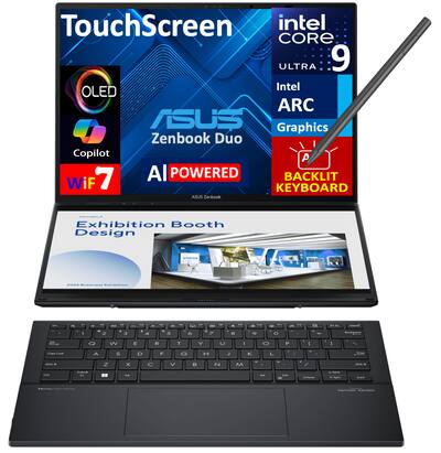 ASUS Zenbook Duo 2 in 1 Laptop 14.0 2.8K (Intel Ultra 9 285H, 32GB ASUS Zenbook Duo 2 in 1 Laptop 14.0 2.8K (Intel Ultra 9 285H, 32GB