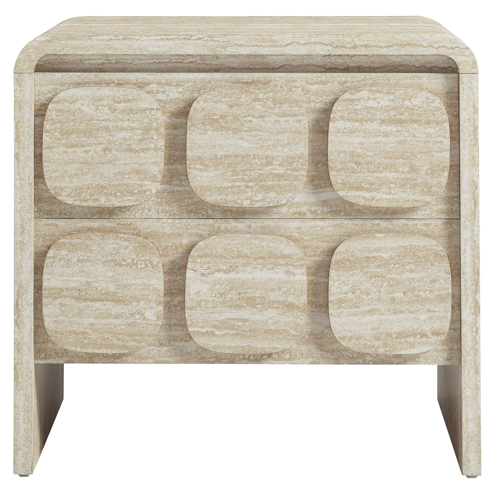 Alt View 4. Modway - Toscana 2-Drawer Nightstand by Modway - Travertine.