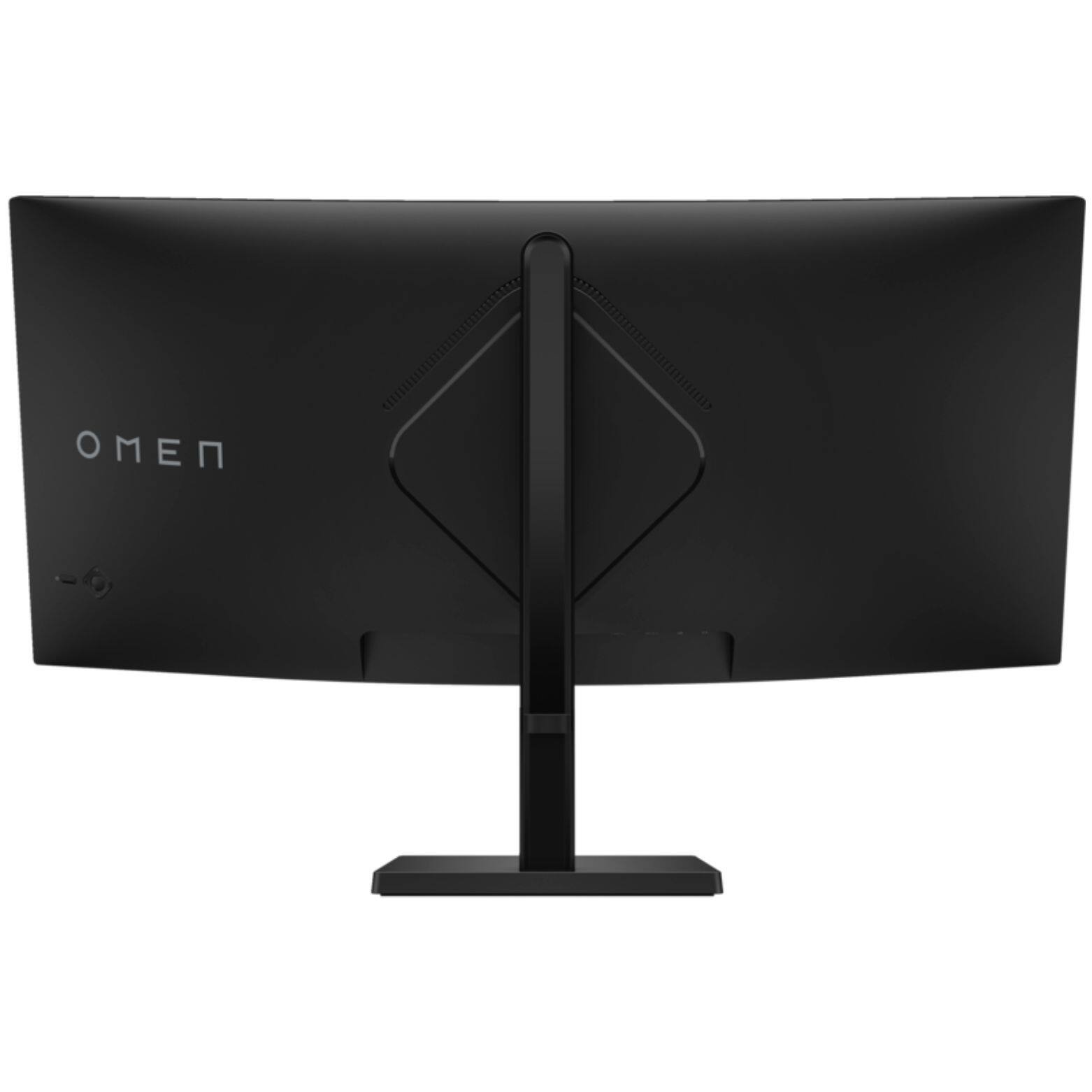 Alt View 2. HP - OMEN 34c G2 34" WQHD 180Hz Curved Gaming Monitor 21:9, 1ms, 1500R, 2 x 3 W Speaker, Tilt and Height Adjustable - Black.