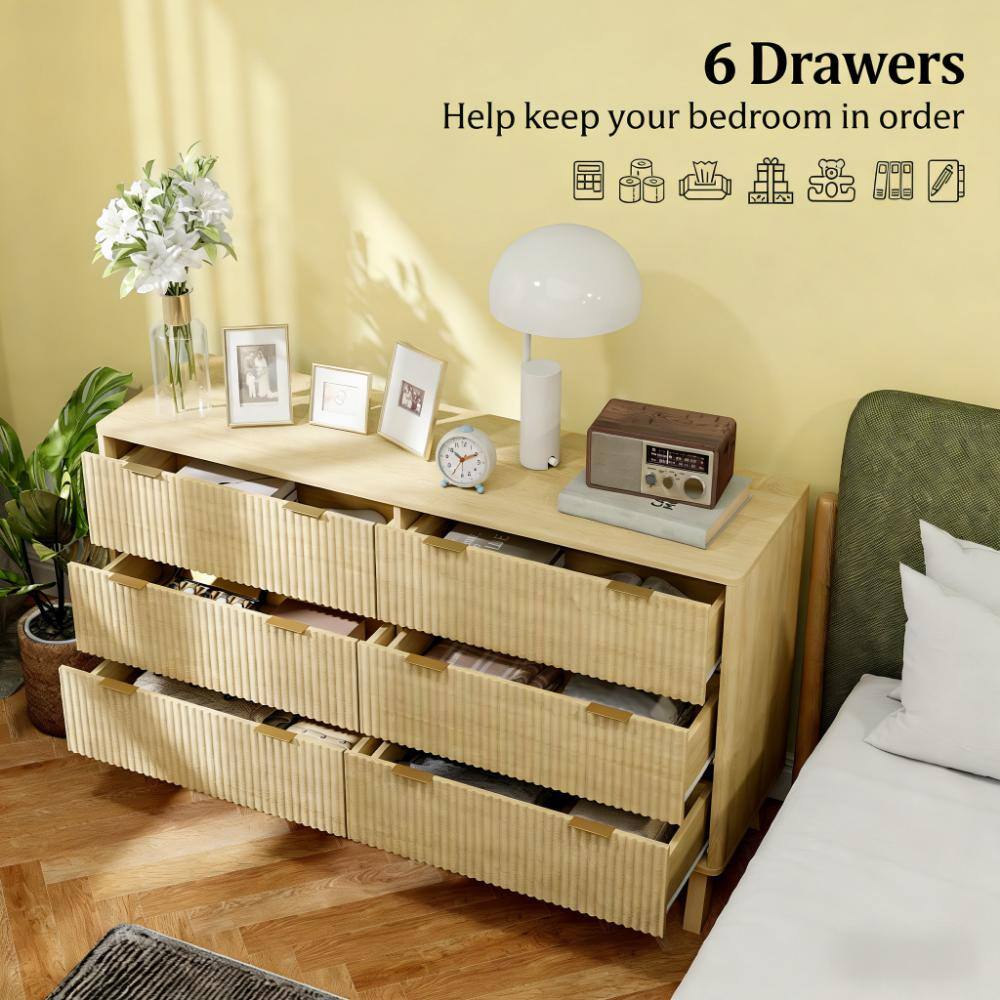 6 Drawers  
Help keep your bedroom in order