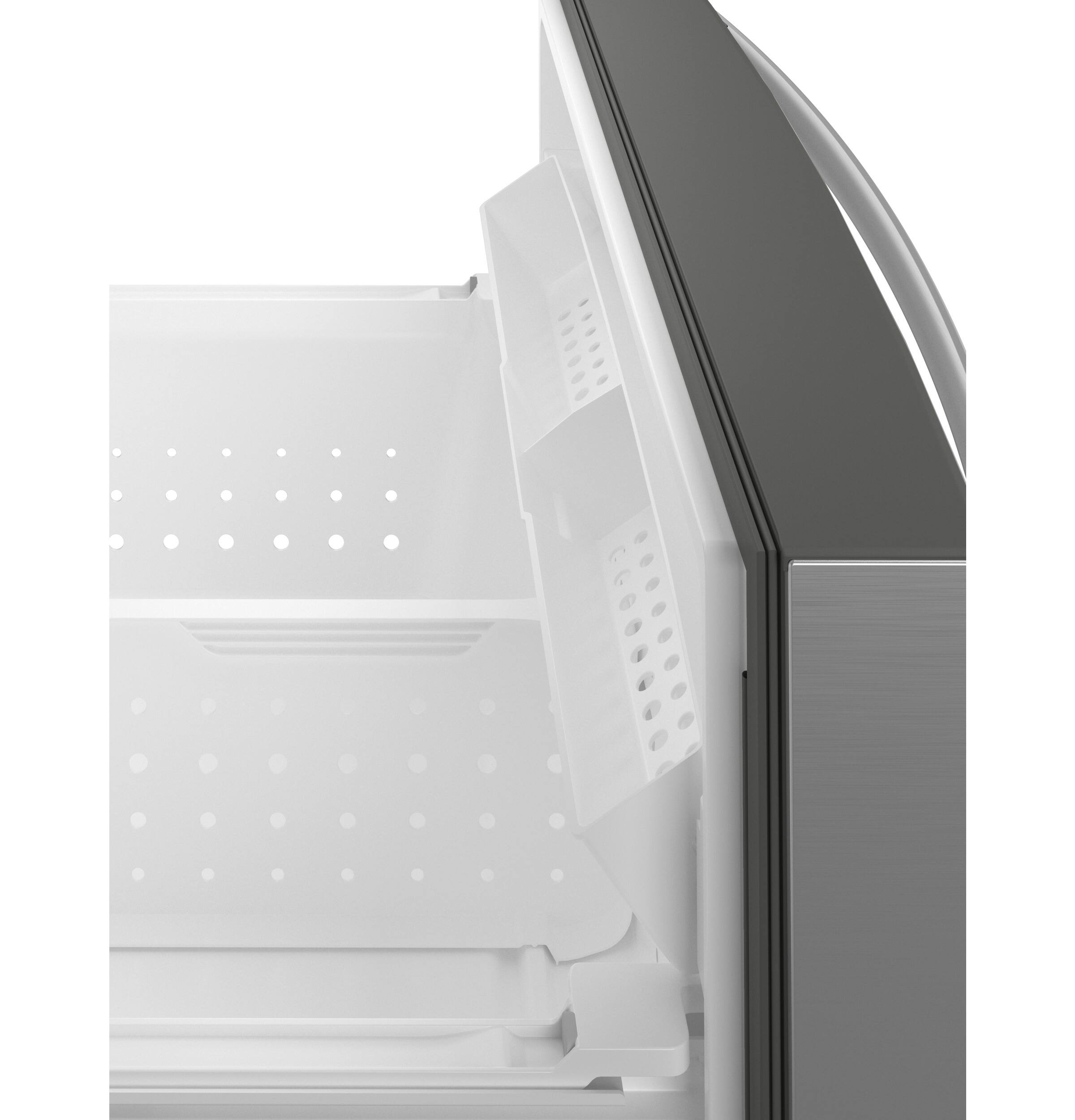 Alt View 16. GE Profile - 22.3 Cu. Ft. 4-Door French Door Counter-Depth Smart Refrigerator with Door-in-Door Storage - Stainless Steel.