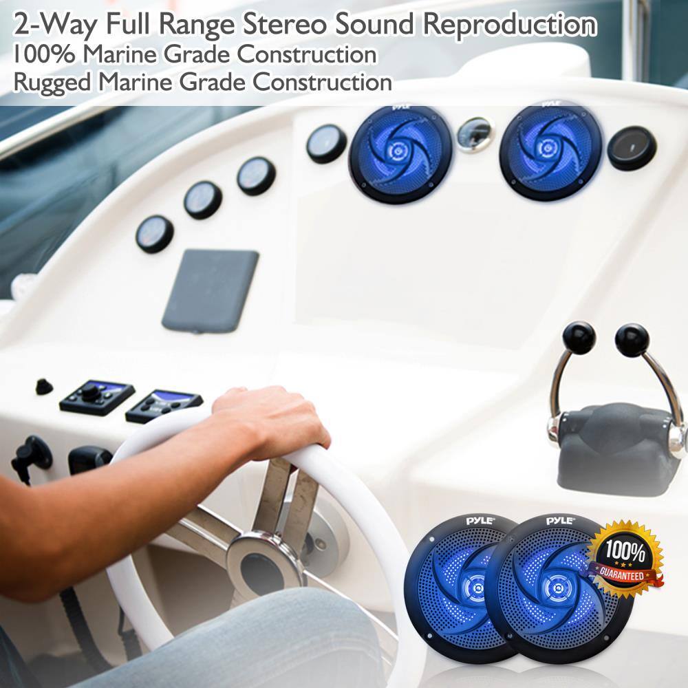 2-Way Full Range Stereo Sound Reproduction  
100% Marine Grade Construction  
Rugged Marine Grade Construction  

100% GUARANTEED