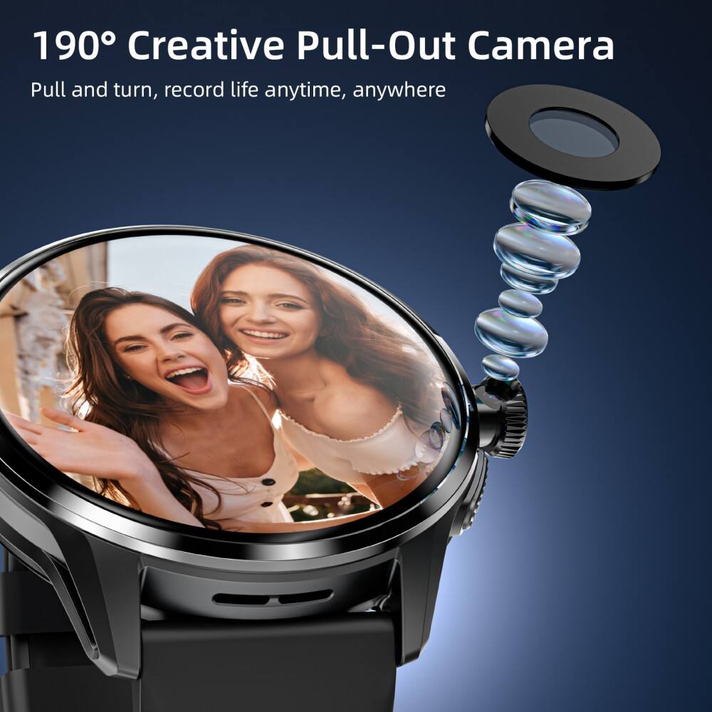 190° Creative Pull-Out Camera  
Pull and turn, record life anytime, anywhere
