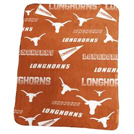 Logo Brands - Texas Longhorns 50" x 60" Classic Fleece Blanket - Multicolor