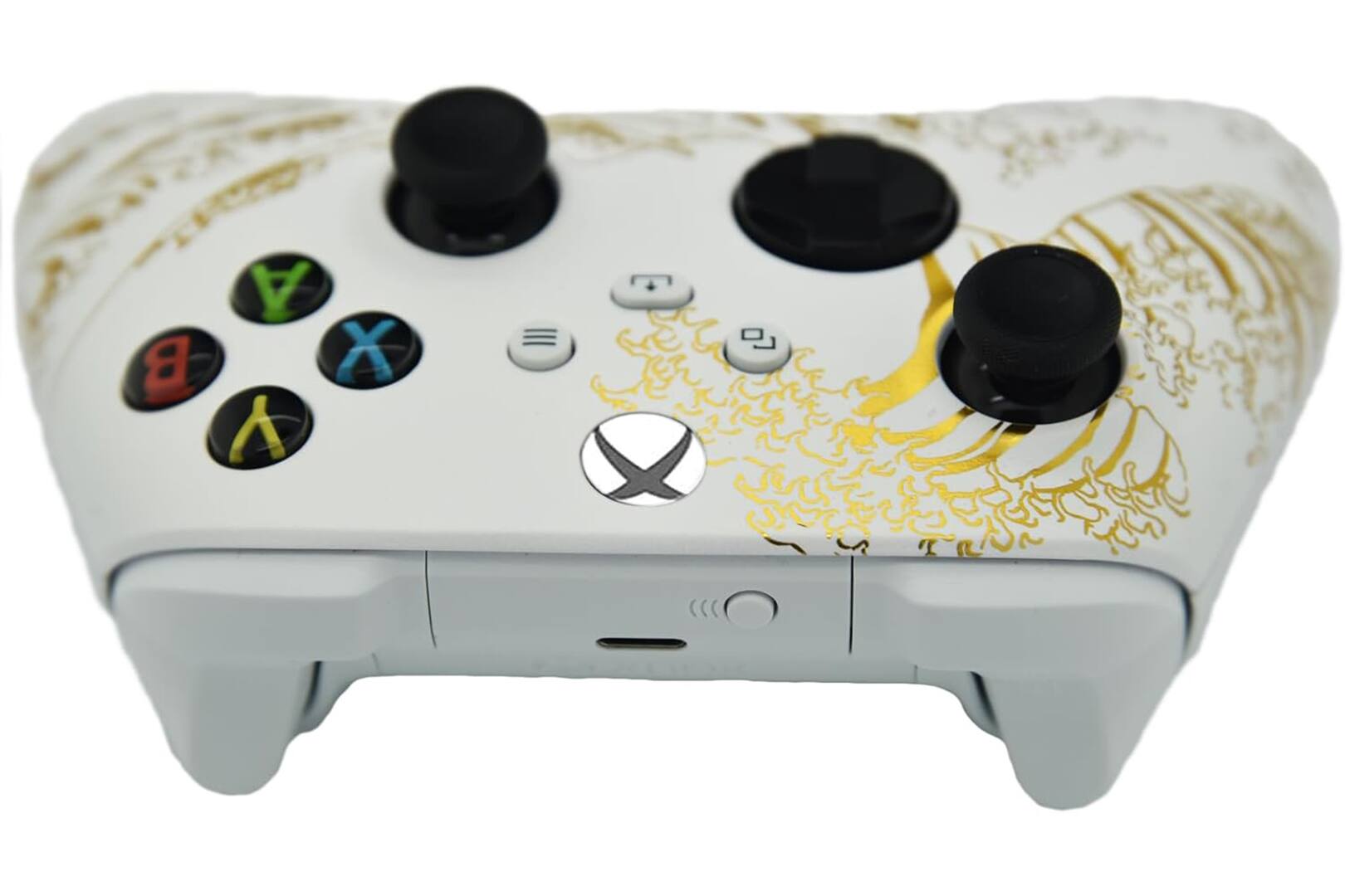 Back. ProControllers - Custom Wireless Controller for Xbox Series X|S, Xbox One, & PC - Gold Wave.