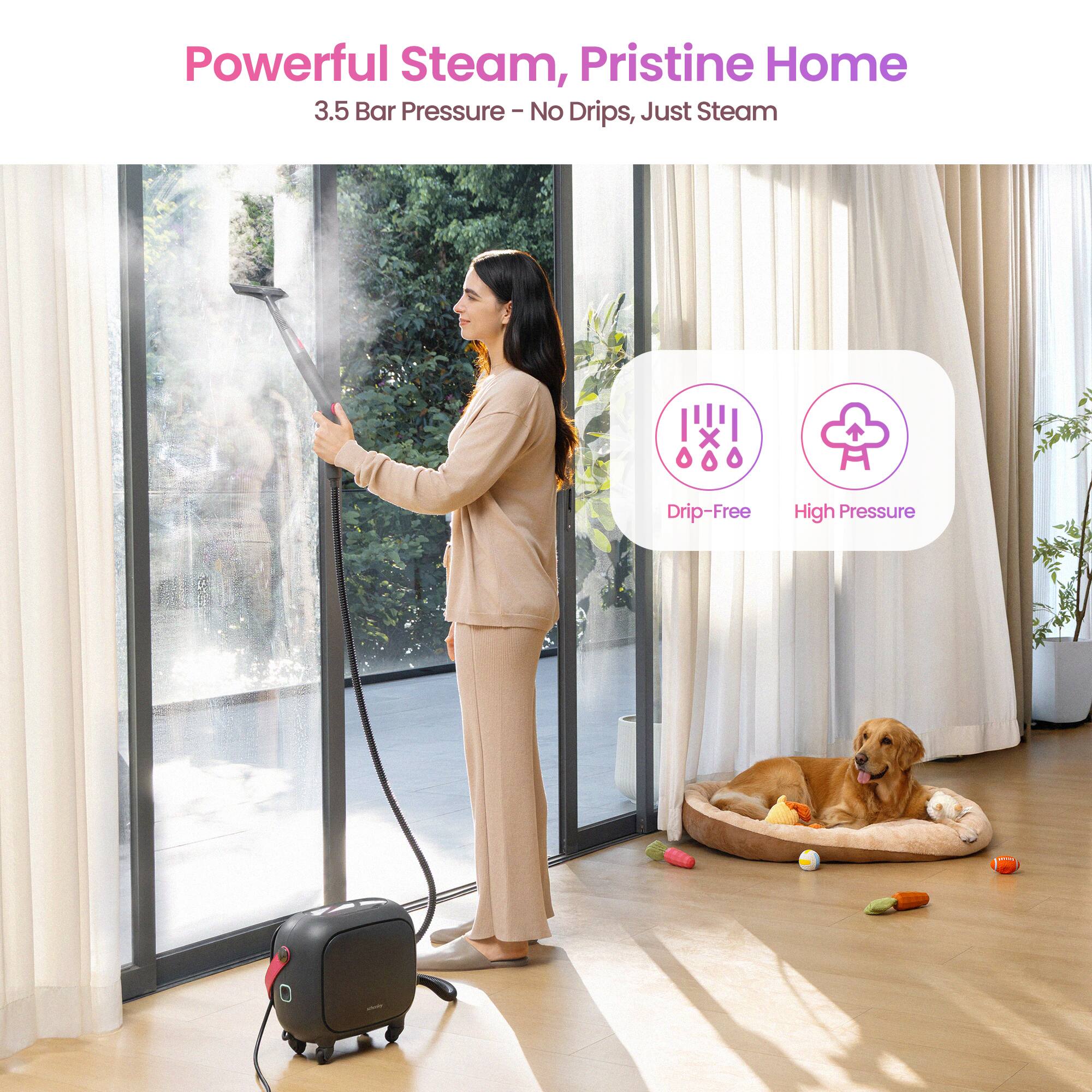 Powerful Steam, Pristine Home  
3.5 Bar Pressure - No Drips, Just Steam  

Drip-Free  
High Pressure