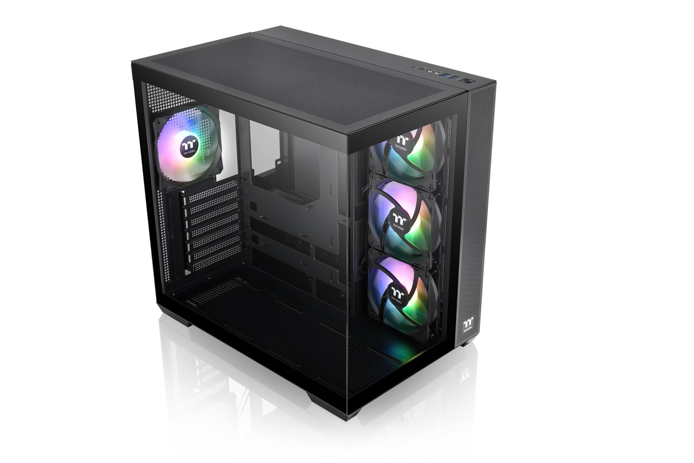 Thermaltake View 380 TG ARGB Mid Tower ATX PC Case Black CA1Z200M1WN