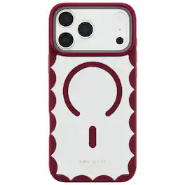 kate spade new york - Scallop Case with Magsafe for Apple iPhone 18 Pro / iPhone 17 Pro - Cherry Glaze
