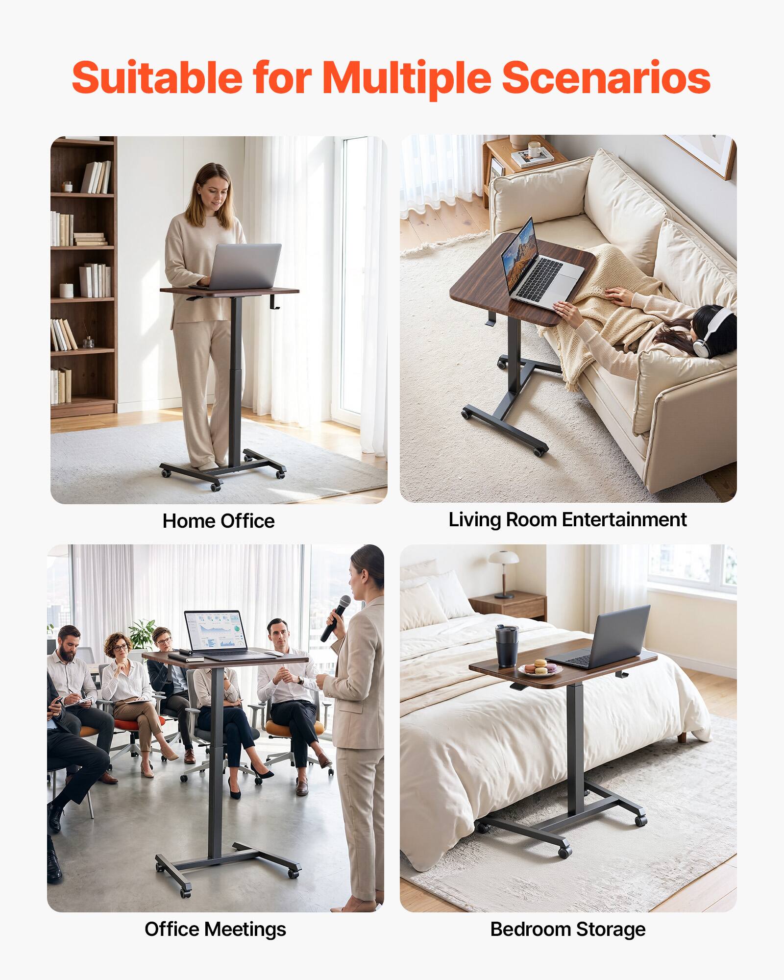 Suitable for Multiple Scenarios

- Home Office
- Living Room Entertainment
- Office Meetings
- Bedroom Storage