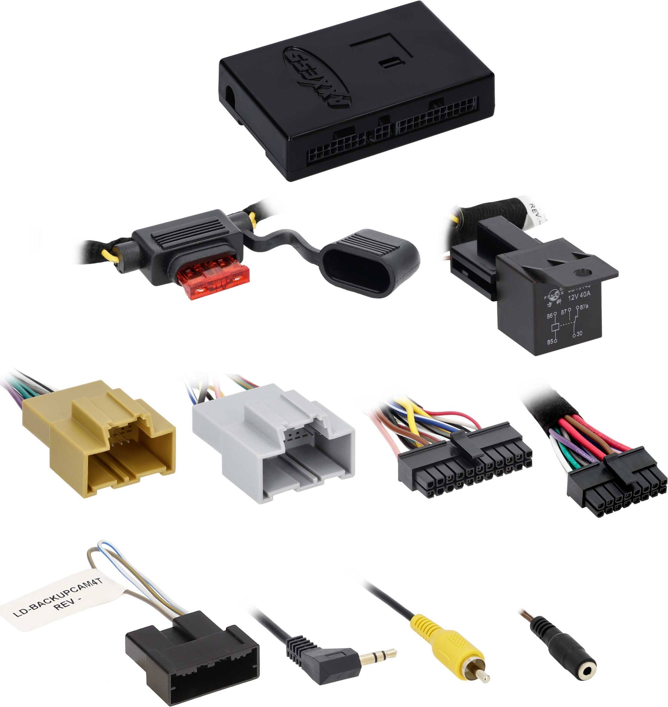 The text on the image reads "AXXESS REV 12V4DA 12V * 8 879 IET 6.30 856 F - J D - 3 LD-BACKUPCAM4T REV e." This text is grouped and corrected as follows:

AXXESS REV 12V4DA 12V * 8 879 IET 6.30 856 F - J D - 3 LD-BACKUPCAM4T REV e.

The text is grouped into two parts:

1. AXXESS REV 12V4DA 12V * 8 879 IET 6.30 856 F - J D - 3 LD-BACKUPCAM4T REV e.

2. AXXESS REV 12V4DA 12V * 8 879 IET 6.30 856 F - J D - 3 LD-BACKUPCAM4T REV e.

The corrected text is:

AXXESS REV 12V4DA 12V * 8 879 IET 6.30 856 F - J D - 3 LD-BACKUPCAM4T REV e.