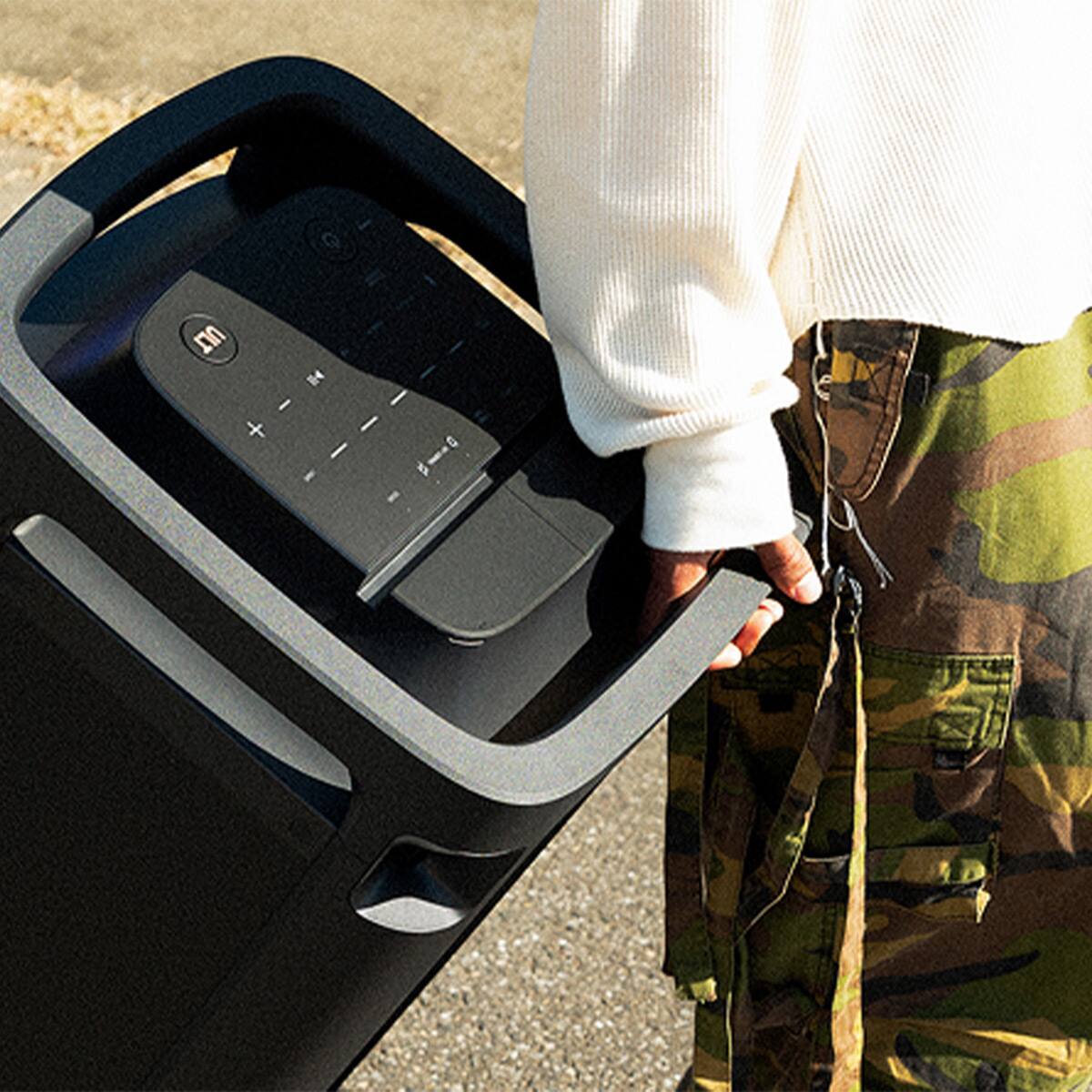 Alt View 9. Sony - Sony ULT TOWER 9AC Bluetooth Party Speaker Bundle with ULT Mic Wireless Microphones - Black.