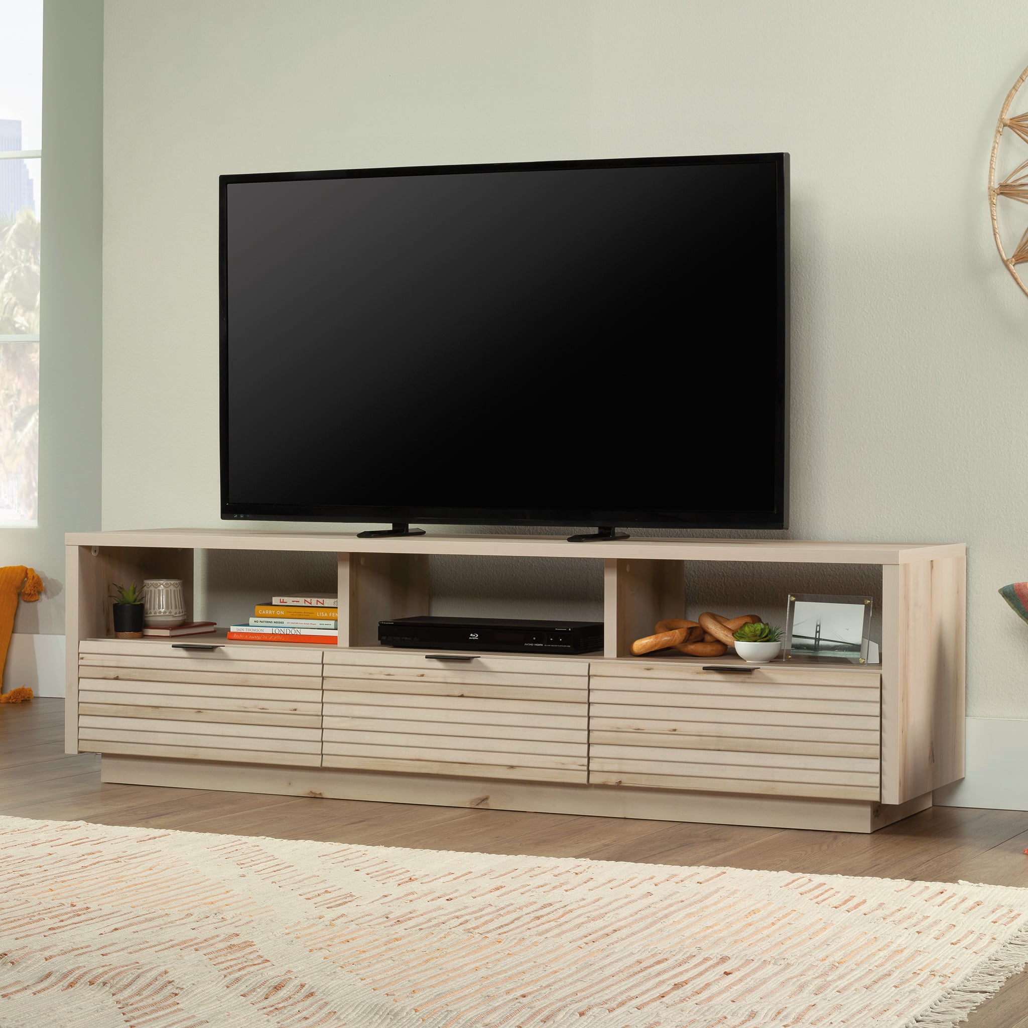 Sauder – Harvey Park Credenza for TVs up to 70″ – Pacific Maple Sansujyuku sansujyuku.com