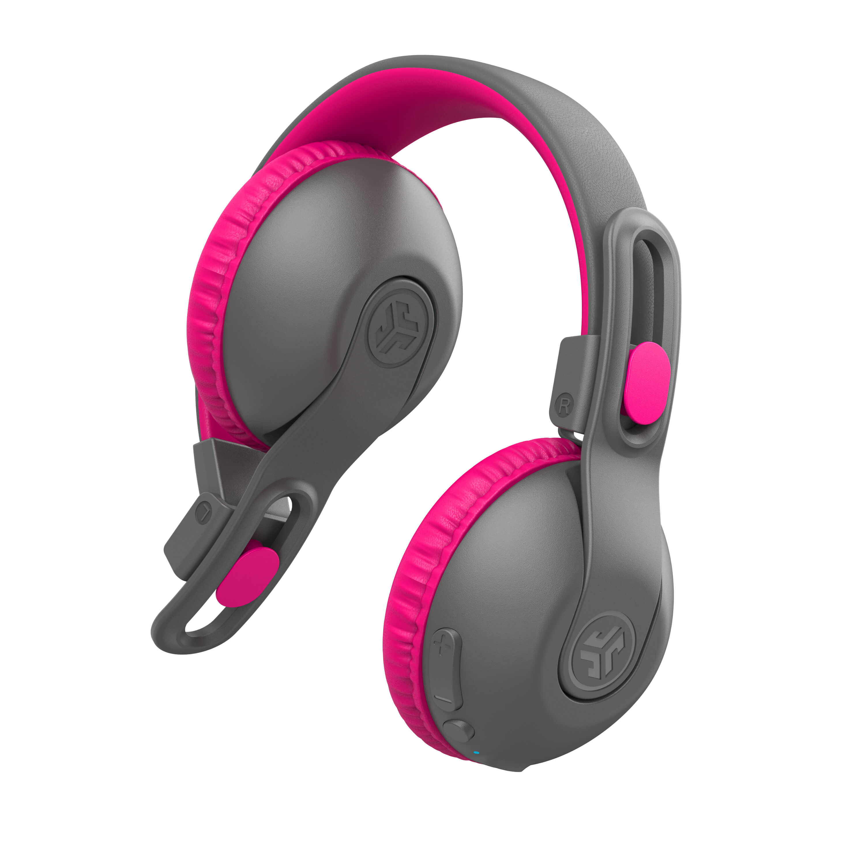 Back. JLab - JBuddies Studio 2 Wireless Kids Headphones - Pink/Gray.