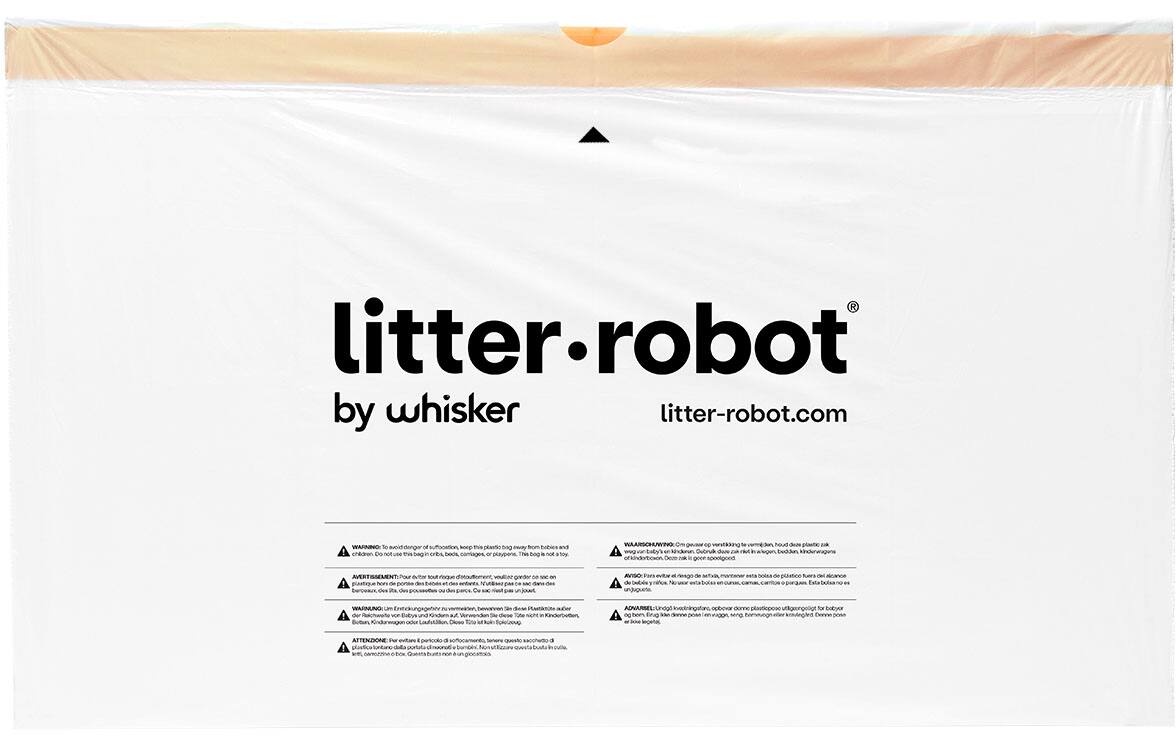 litter.robot  
by whisker  
litter-robot.com  

WARNING:  
Do not use this bag in cribs, beds, cribs, playpens, or other areas where a child may sleep. The bag is a toy and is not intended for use as a sleeping surface.  

AVERTISSEMENT:  
Ne pas utiliser ce sac dans les lits, les berceaux, les jouets, les poussettes, les transats, les lits pliants, les lits de bébé, les lits de camp, les lits de camping, les lits de jardin, les lits de plage, les lits de jardin, les lits de plage, les lits de jardin, les lits de plage, les lits de jardin, les lits de plage, les lits de jardin, les lits de plage, les lits de jardin, les lits de plage, les lits de jardin, les lits de plage, les lits de jardin, les lits de plage, les lits de jardin, les lits de plage, les lits de jardin, les lits de plage, les lits de jardin, les lits de plage, les l