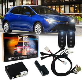 MPC - 4-Button Remote Starter For 2022-2025 Toyota Corolla Cross - Plugin T-Harness - Black