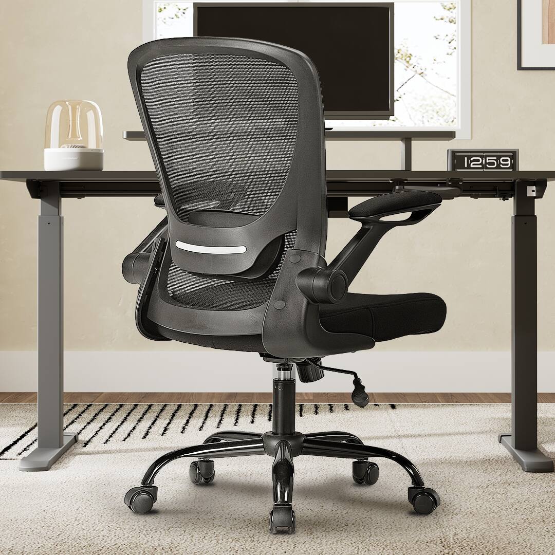 Left. Eureka Ergonomic - Ergonomic Mesh Office Chair with Adjustable Lumbar Support - Black.