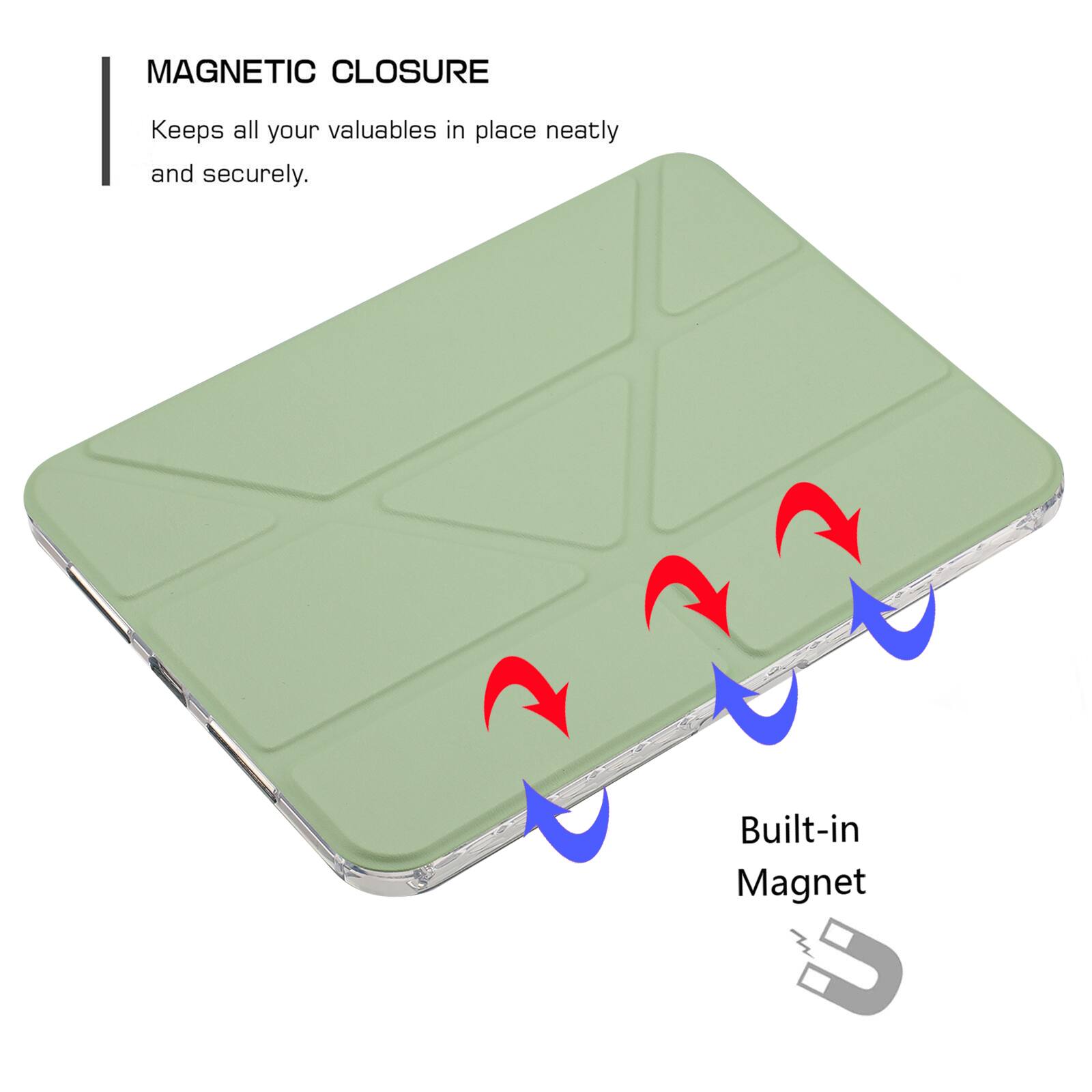 MAGNETIC CLOSURE  
Keeps all your valuables in place neatly and securely.  
Built-in Magnet