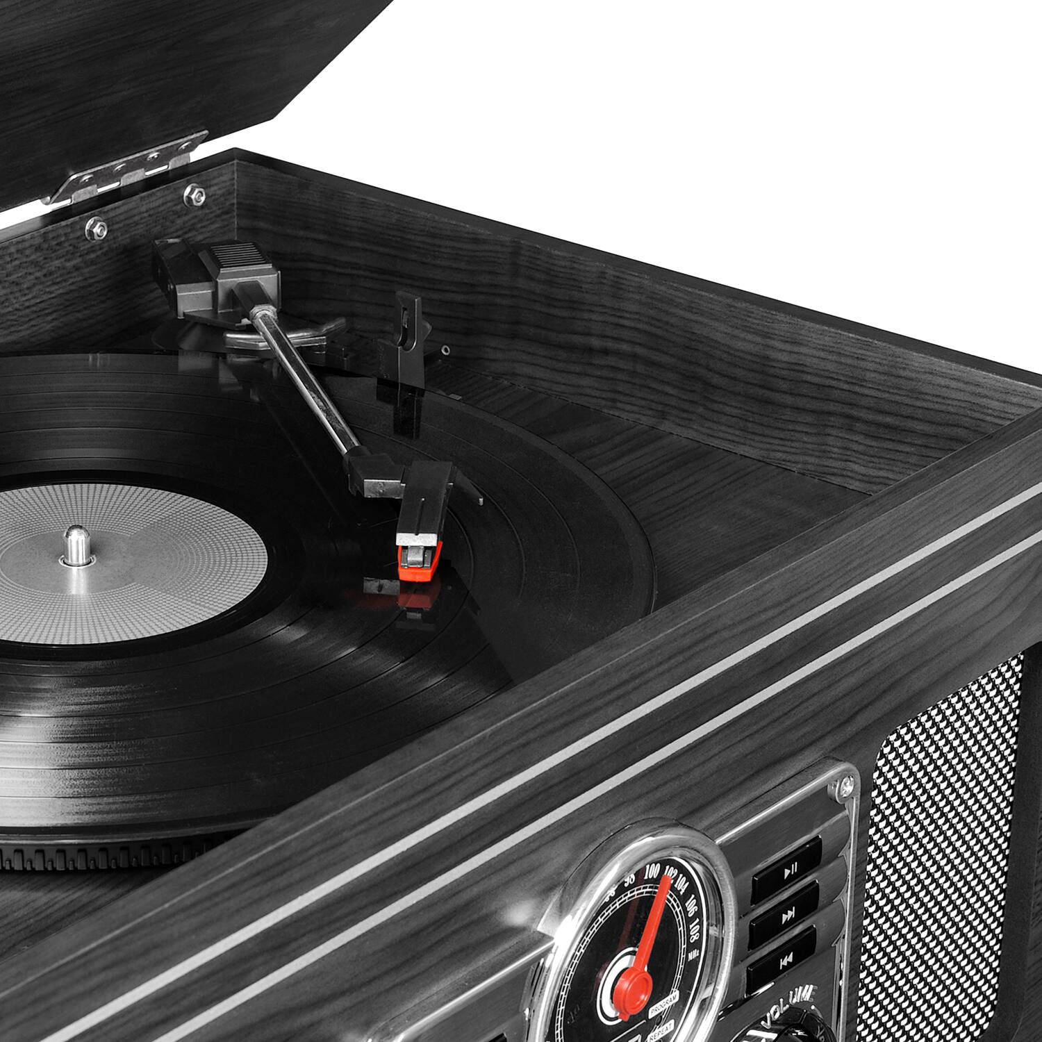 Alt View 11. Victrola - Classic Bluetooth Audio system - Graphite.
