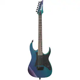 Ibanez - RG631ALF RG Axion Label Electric Guitar, Macassar Ebony Fretboard, Blue Chameleon