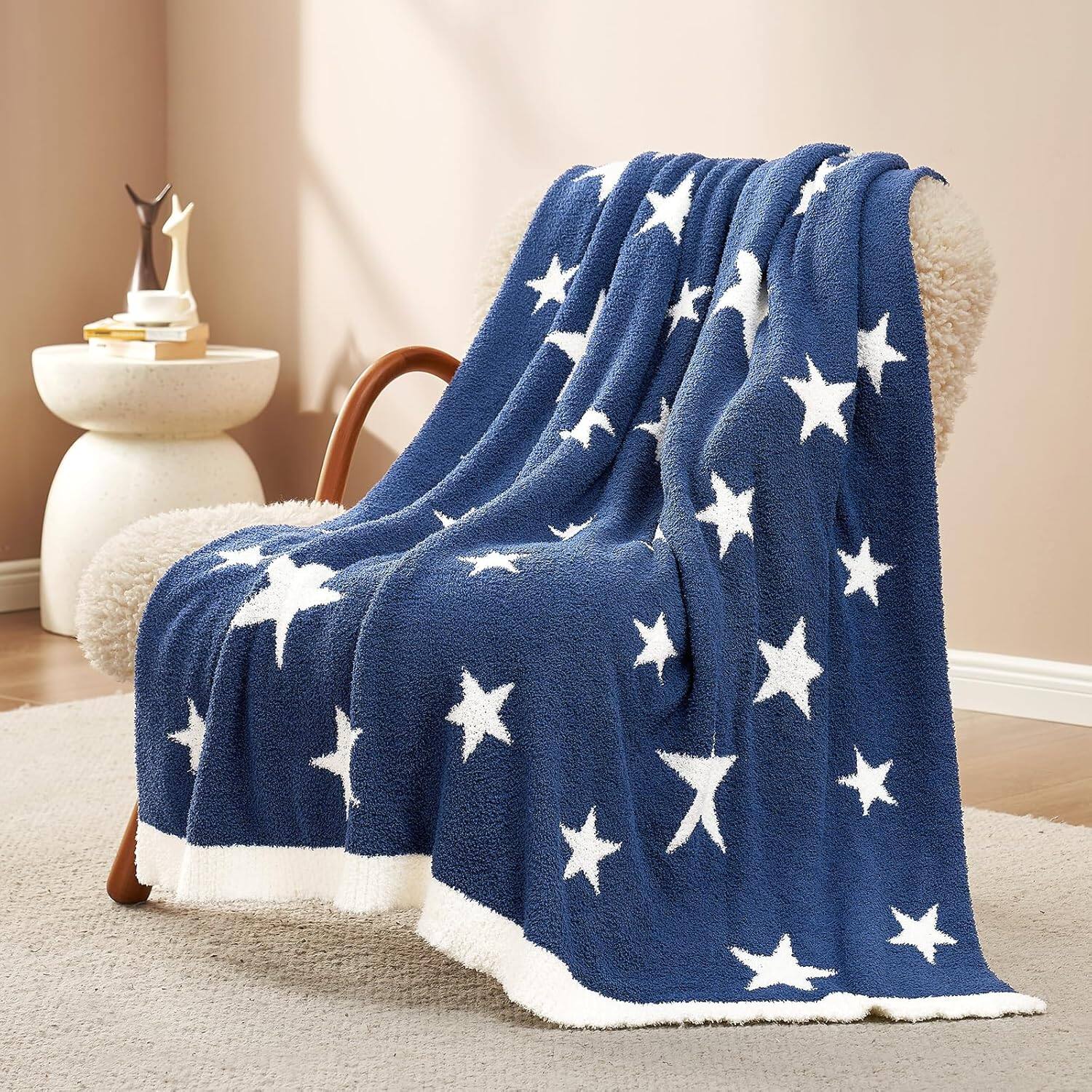color:NavyBlueStar+size:Throw(50"x60")