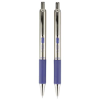 Alt View 1. Zebra -  F-402 Retractable Ballpoint Pen, Fine Point, 0.7mm, 2 Pack  - Blue Ink.