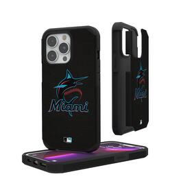 Keyscaper - MLB - Miami Marlins iPhone Solid Design Rugged Case - 15 - Multicolor