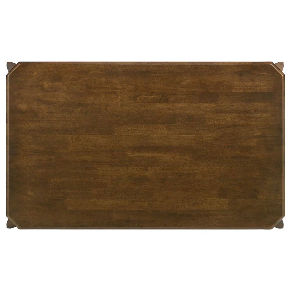 Alt View 4. Coaster Co. of America - Almonte 59-inch Rectangular Wood Dining Table Dark Brown - Brown.
