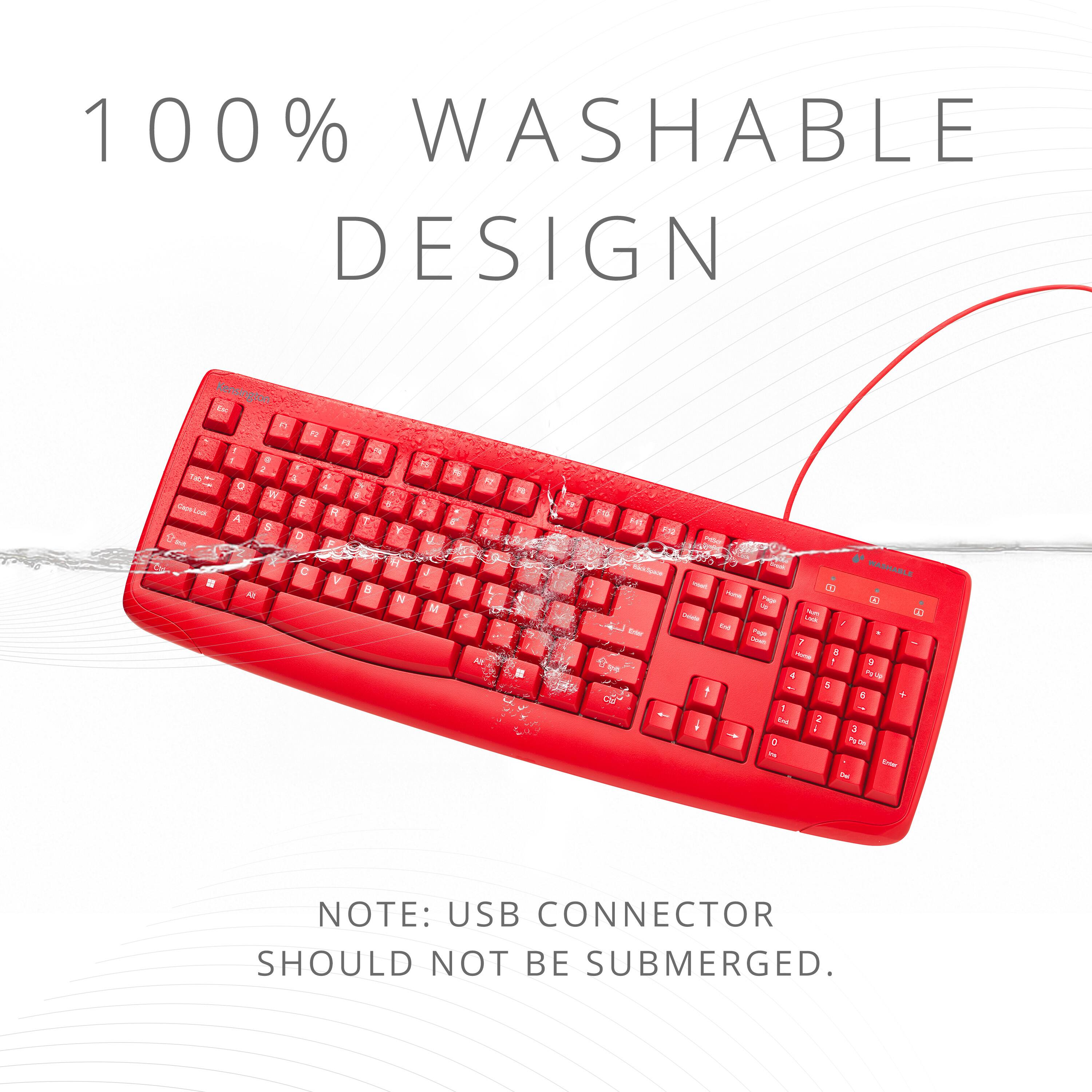 100% WASHABLE DESIGN

NOTE: USB CONNECTOR SHOULD NOT BE SUBMERGED.