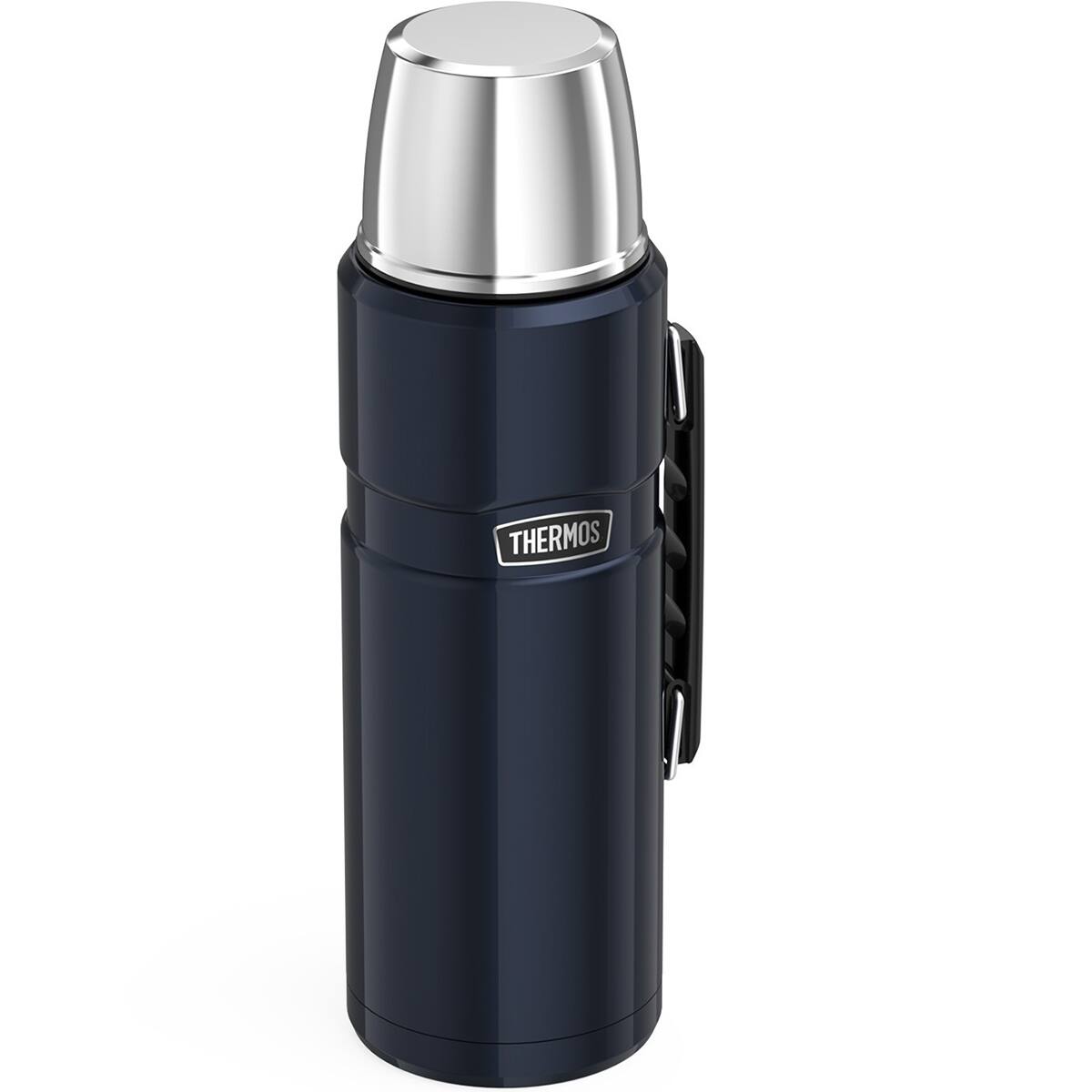Front. Thermos - Thermos 40 oz. Stainless King Vacuum Insulated Beverage Bottle - Midnight Blue - Matte Blue.