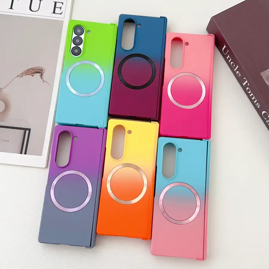 Dteck Magnetic Hard PC Hinge Case for Samsung Galaxy Z Fold6,Qi ...