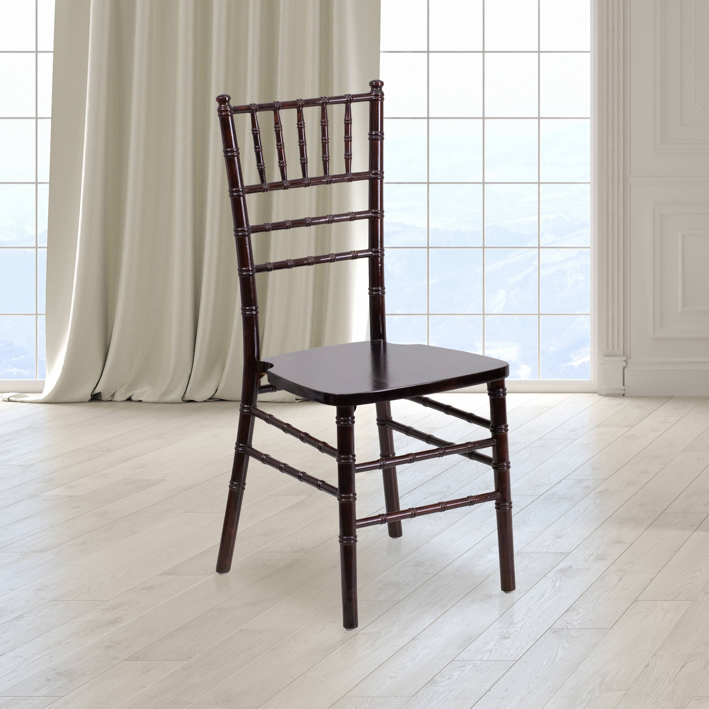 Alt View 1. Emma + Oliver - Wedding & Event Wood Chiavari Dining Chair - Walnut.