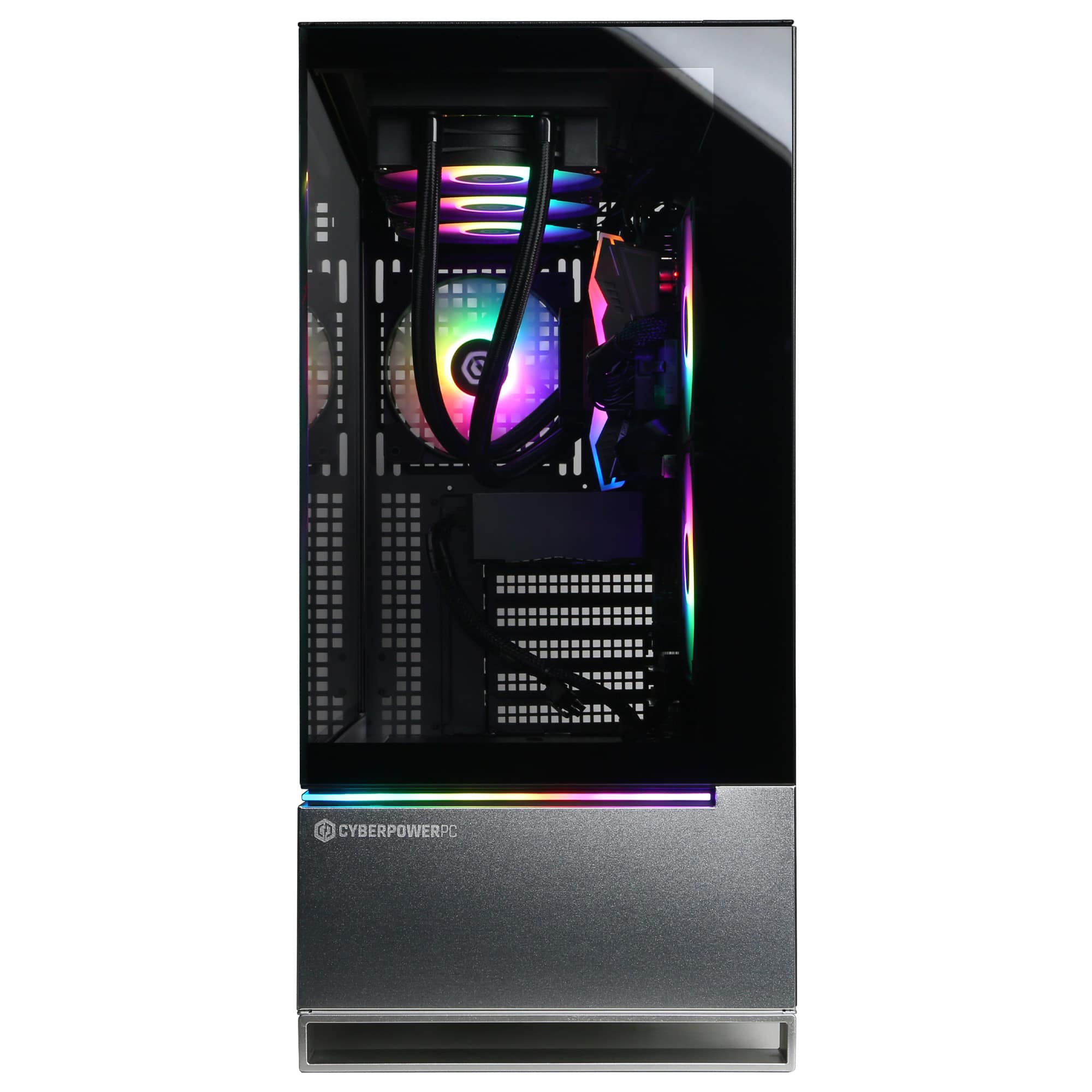 Alt View 11. CyberPowerPC - Gaming Desktop - AMD Ryzen 9 9950X3D - AMD Radeon RX 9070 XT 16GB - 64GB DDR5 - 4TB PCIe 4.0 SSD - Black.
