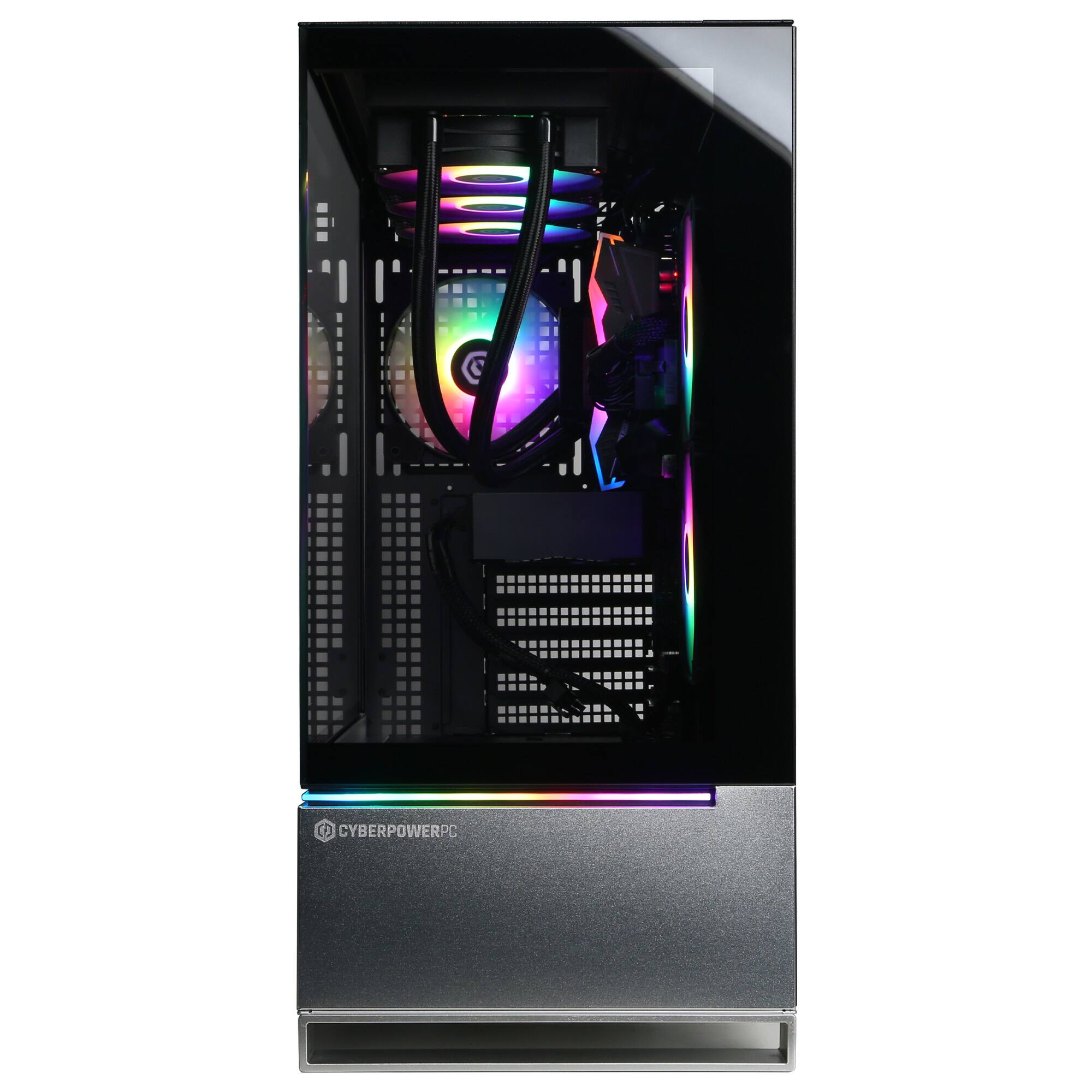 Alt View 11. CyberPowerPC - Gaming Desktop - AMD Ryzen 9 9950X3D - AMD Radeon RX 9070 XT 16GB - 64GB DDR5 - 4TB PCIe 4.0 SSD - Black.
