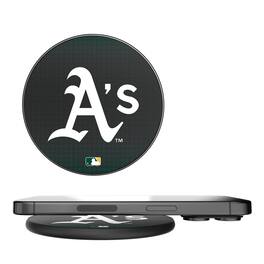 Keyscaper - Athletics Linen Print Wireless Charger - Black