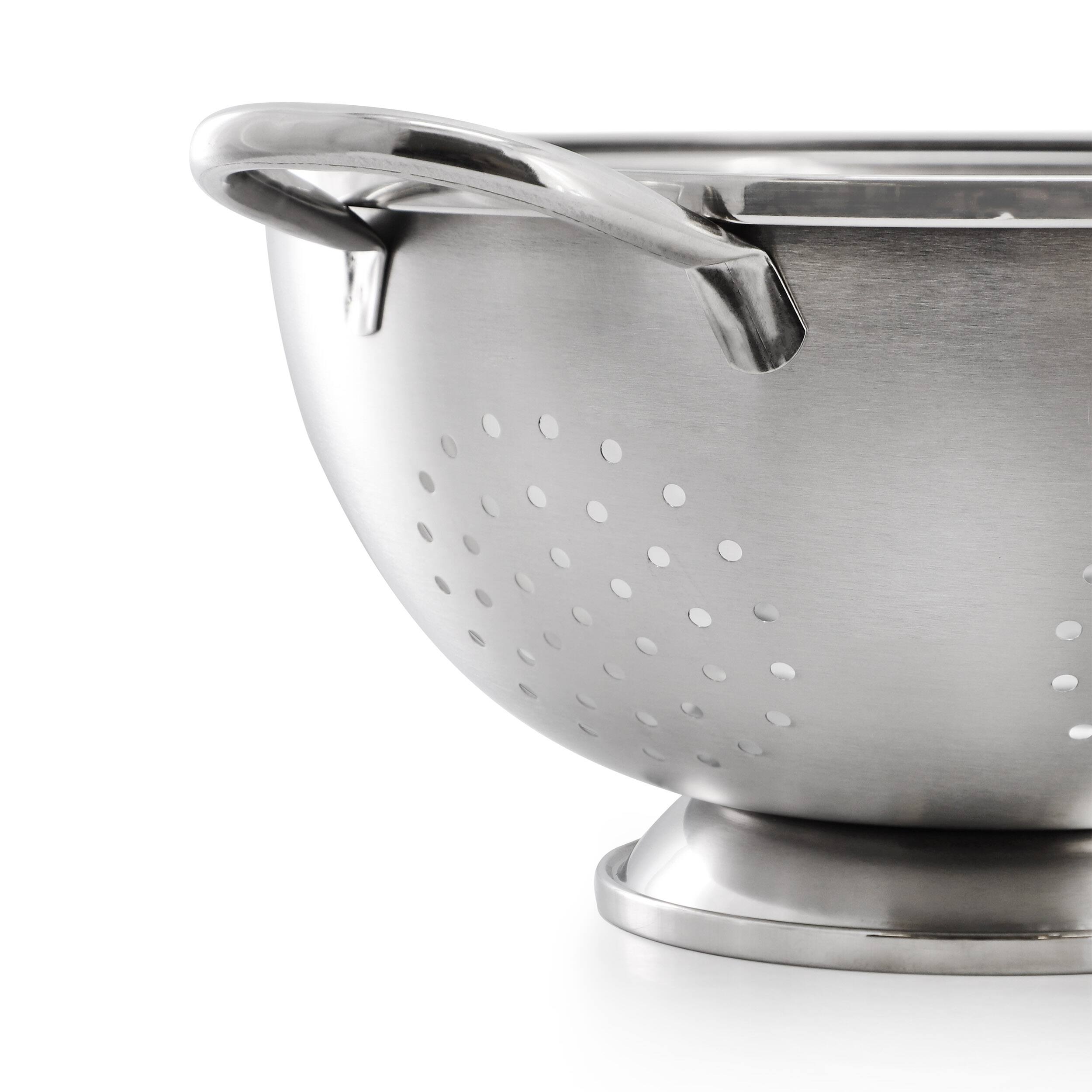 Alt View 3. Oster - Oster Corden 5 Quart Stainless Steel Colander in Brushed Silver.