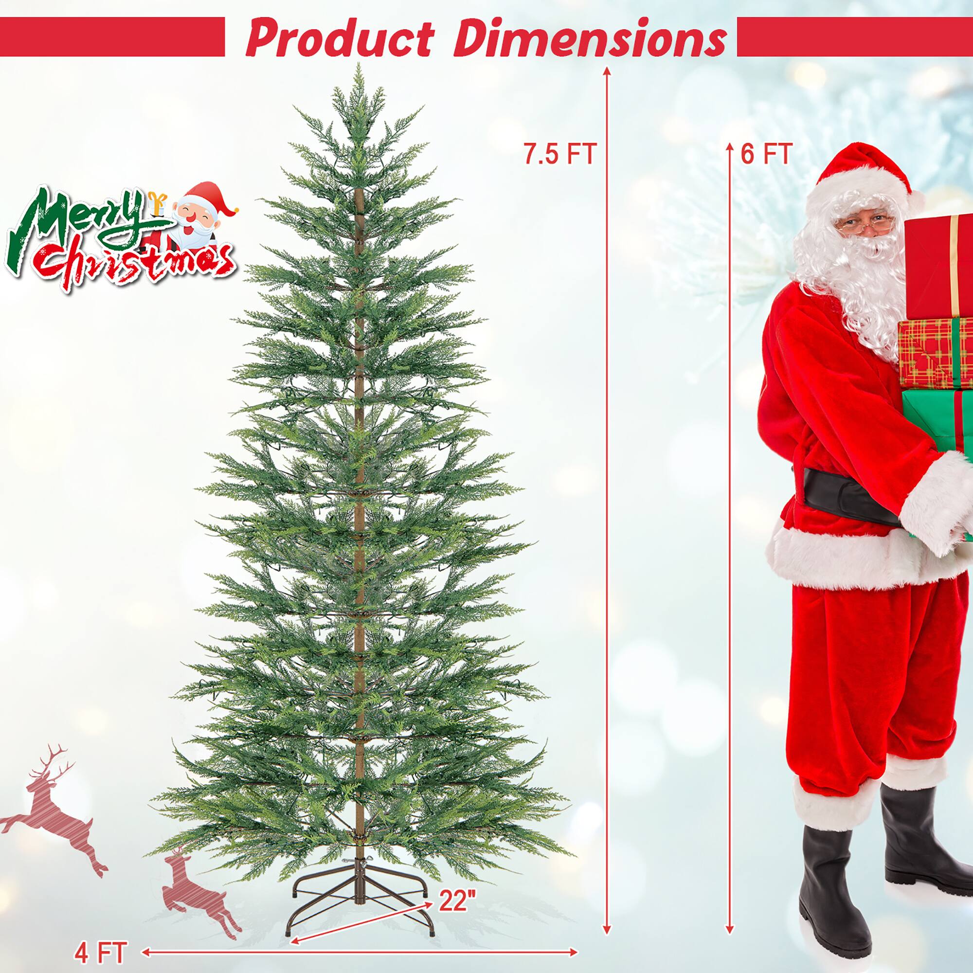 Product Dimensions  
7.5 FT  
6 FT  
22"  
4 FT