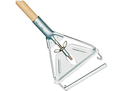Front. RubberMaid - Invader 60" Wood Wet Mop Handle, Natural  - Natural.