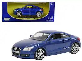 2007 Audi TT 1/18 Diecast Car Model by Motormax - Blue