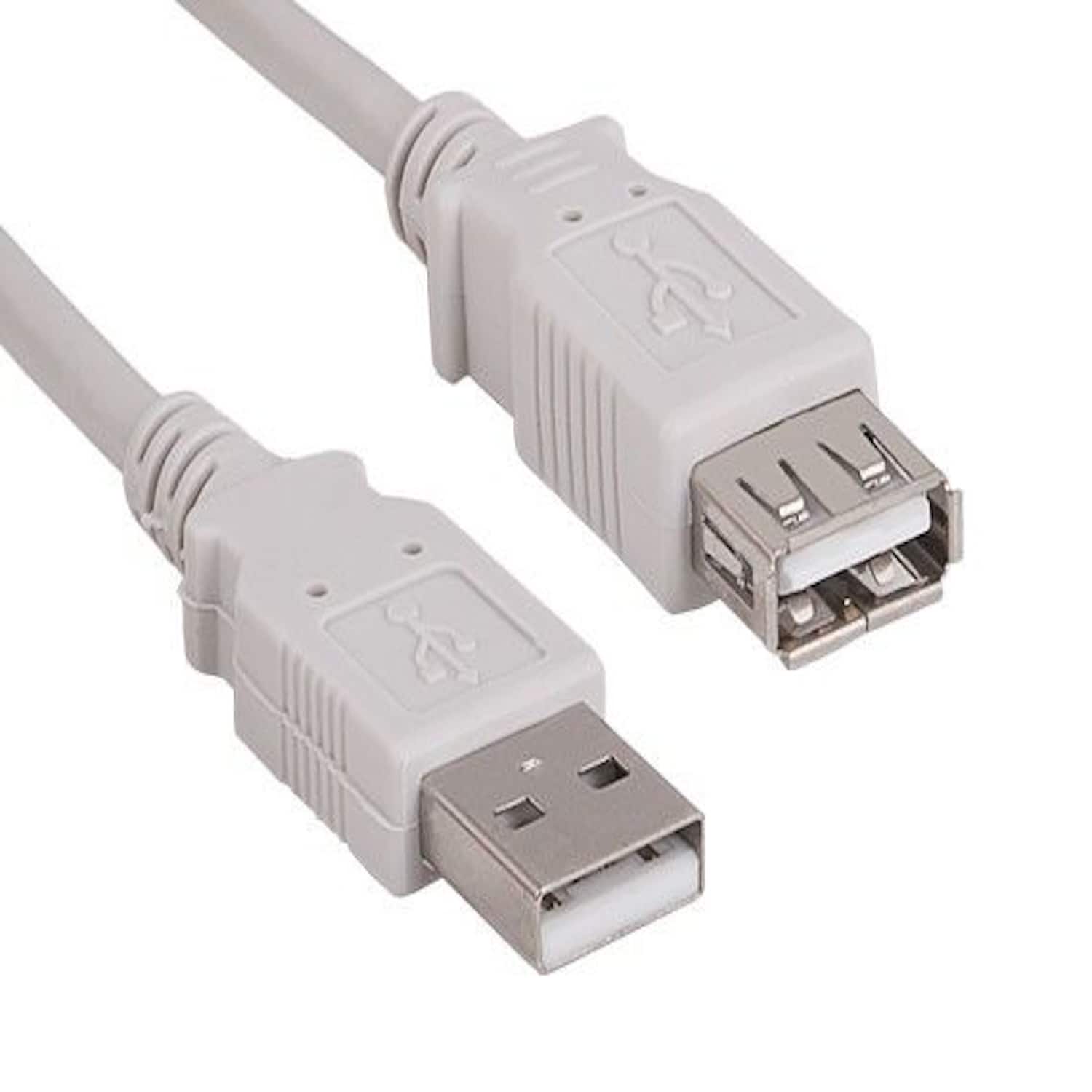 Front. Sanoxy - Sanoxy 3ft USB 2.0 A Male to A Female Extension Cable, White - White.