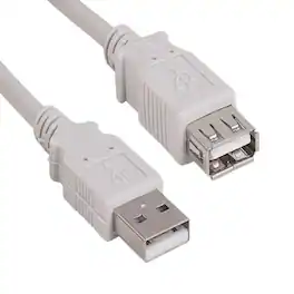 Sanoxy - 10ft USB 2.0 A Male to A Female Extension Cable - White